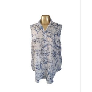 NWT‎ H&M L Asian floral blouse